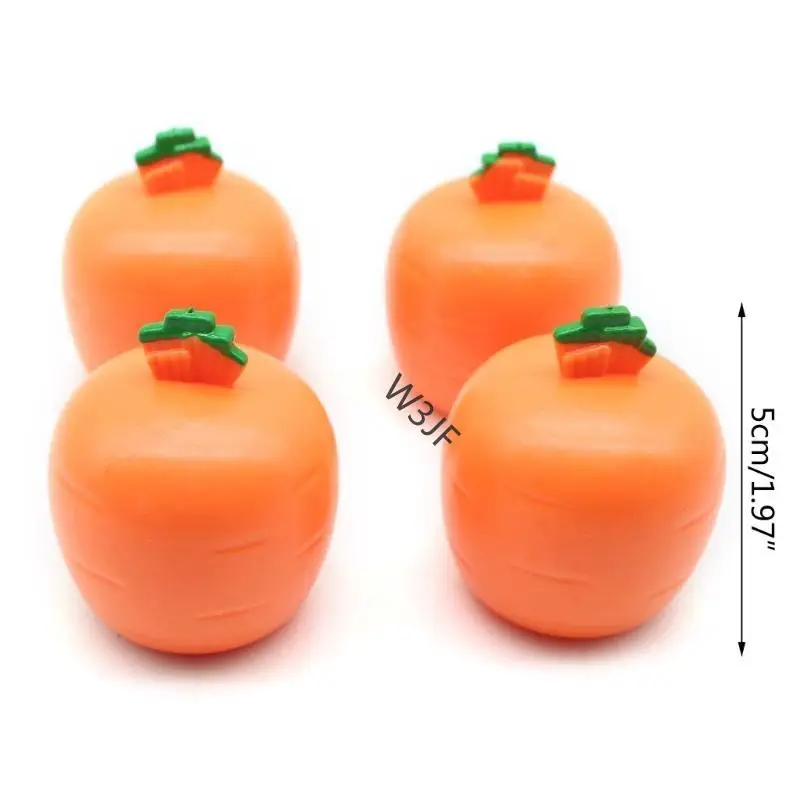 W3JF Squeeze Toy Carrot Rabbit TPR Popup Cup Cust Declession Declession Dept Toy Kids Favor