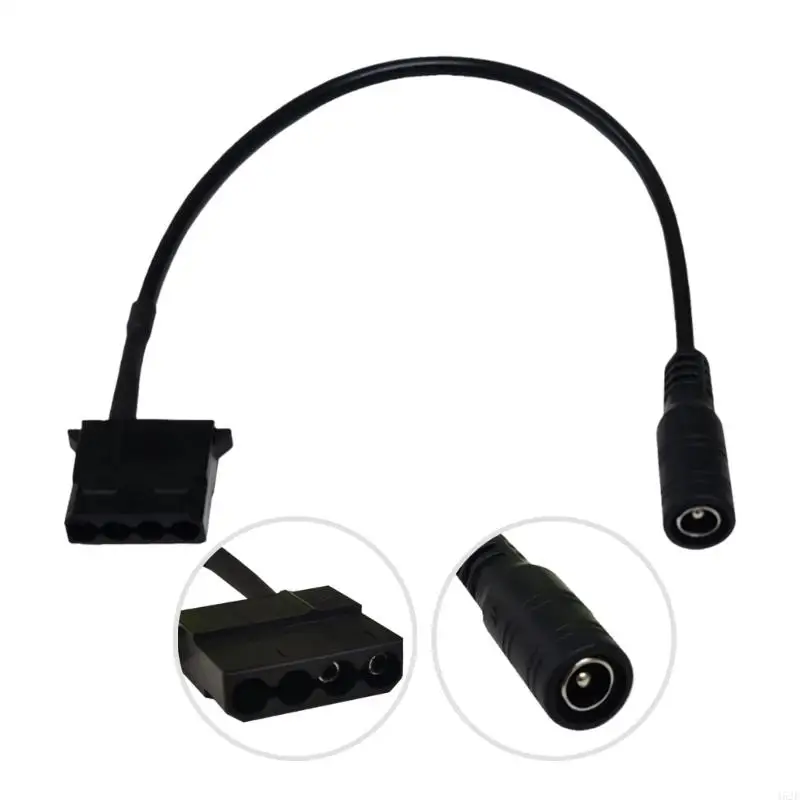 462E DC5521 Female to 4Pin 12V Power Supply Cable for Computer Admirers