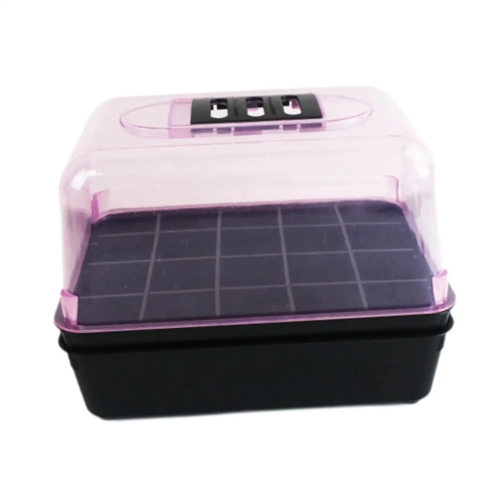 

Seedling Starting Tray with 20 Cells Transparent Lid 8.6x6.3x6.3inch