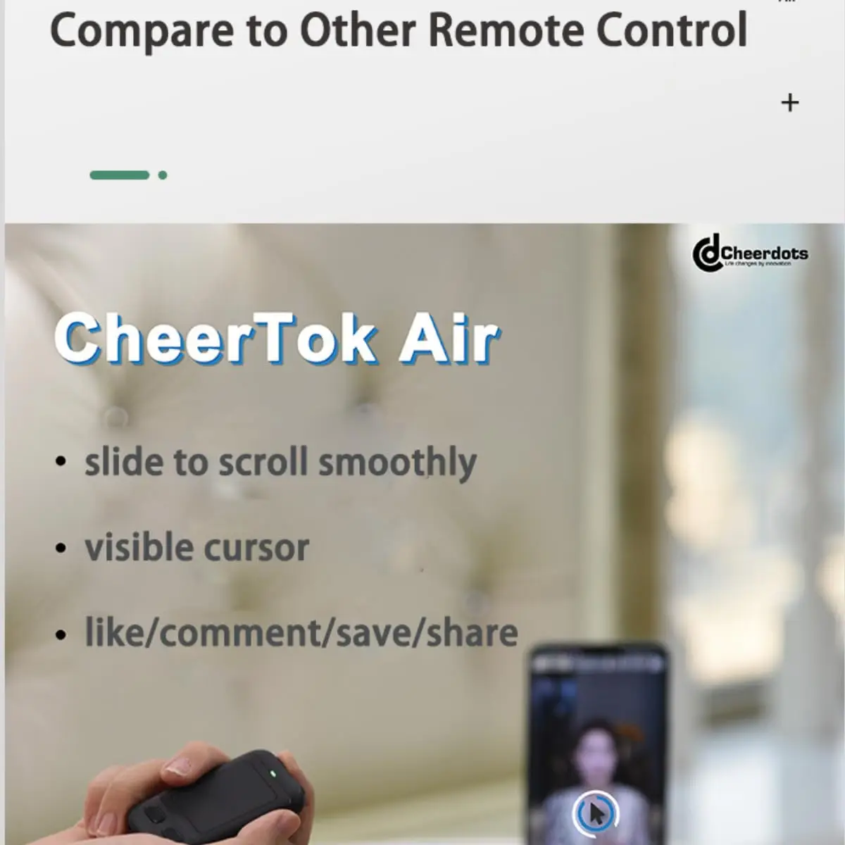 CheerTok Air Singularity мобильный телефон с дистанционным управлением Air Mouse Bluetooth Беспроводная многофункциональная сенсорная панель CHP03 для Android iOS