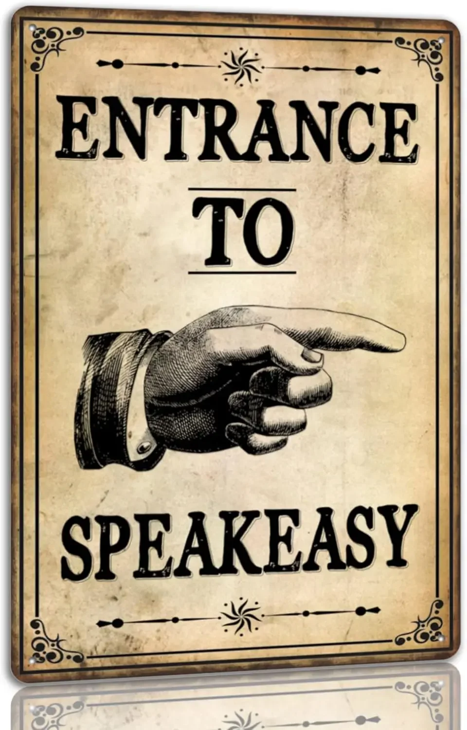 Entrance To Speakeasy Metal Sign Speak Easy Tin Signs Prohibition Decorations Signs Vintage Home Decor For Farmhouse Bar 8x s
