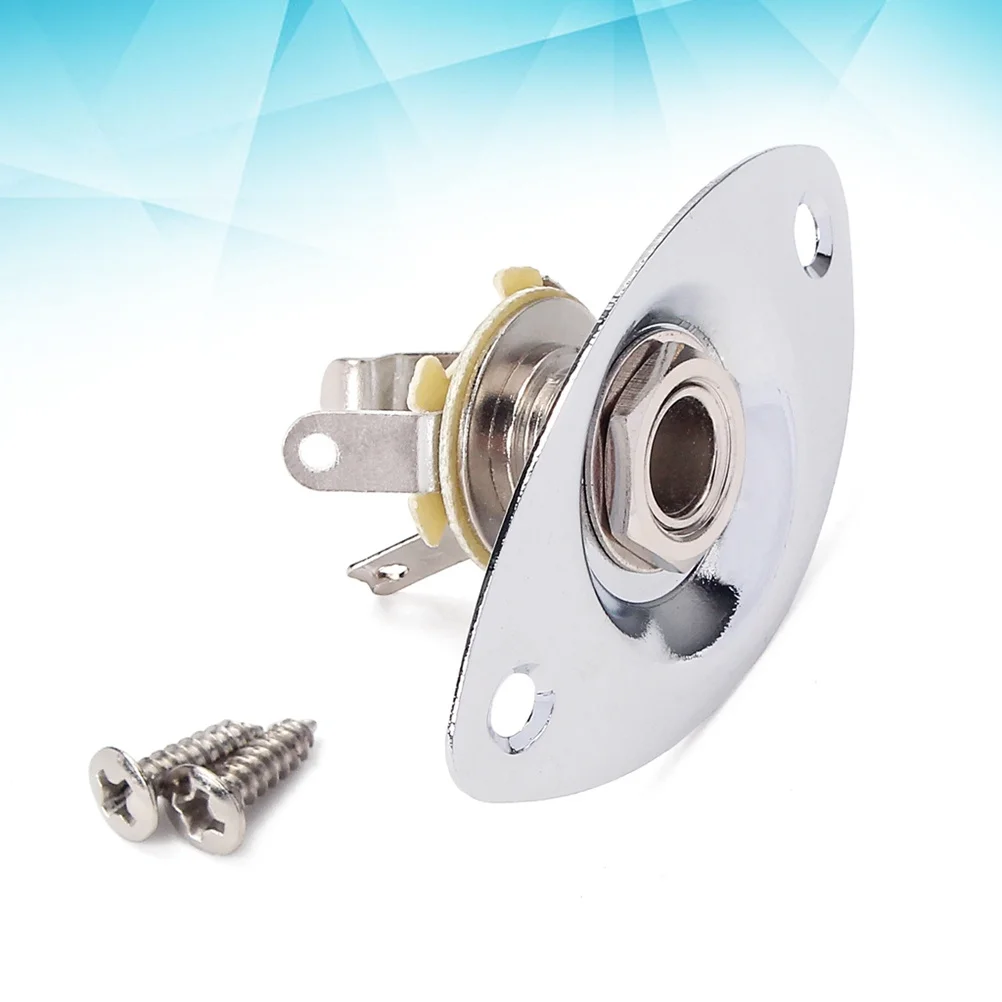 الغيتار مقبس متفرع البيضاوي المسافة البادئة لاقط الناتج المدخلات التوصيل 635 مللي متر تصاعد مسامير الغيتار الكهربائي باس إصلاح أجزاء