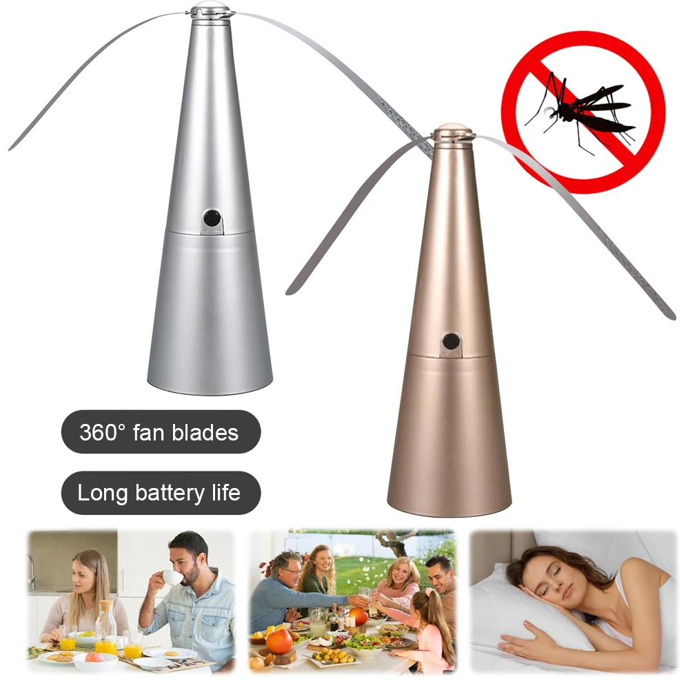 

Fly Fans for Tables Battery Operated Table Top Fly Fan Portable Outdoor Picnic Fan Bug Fan for Picnic Restaurant Party Home BBQ