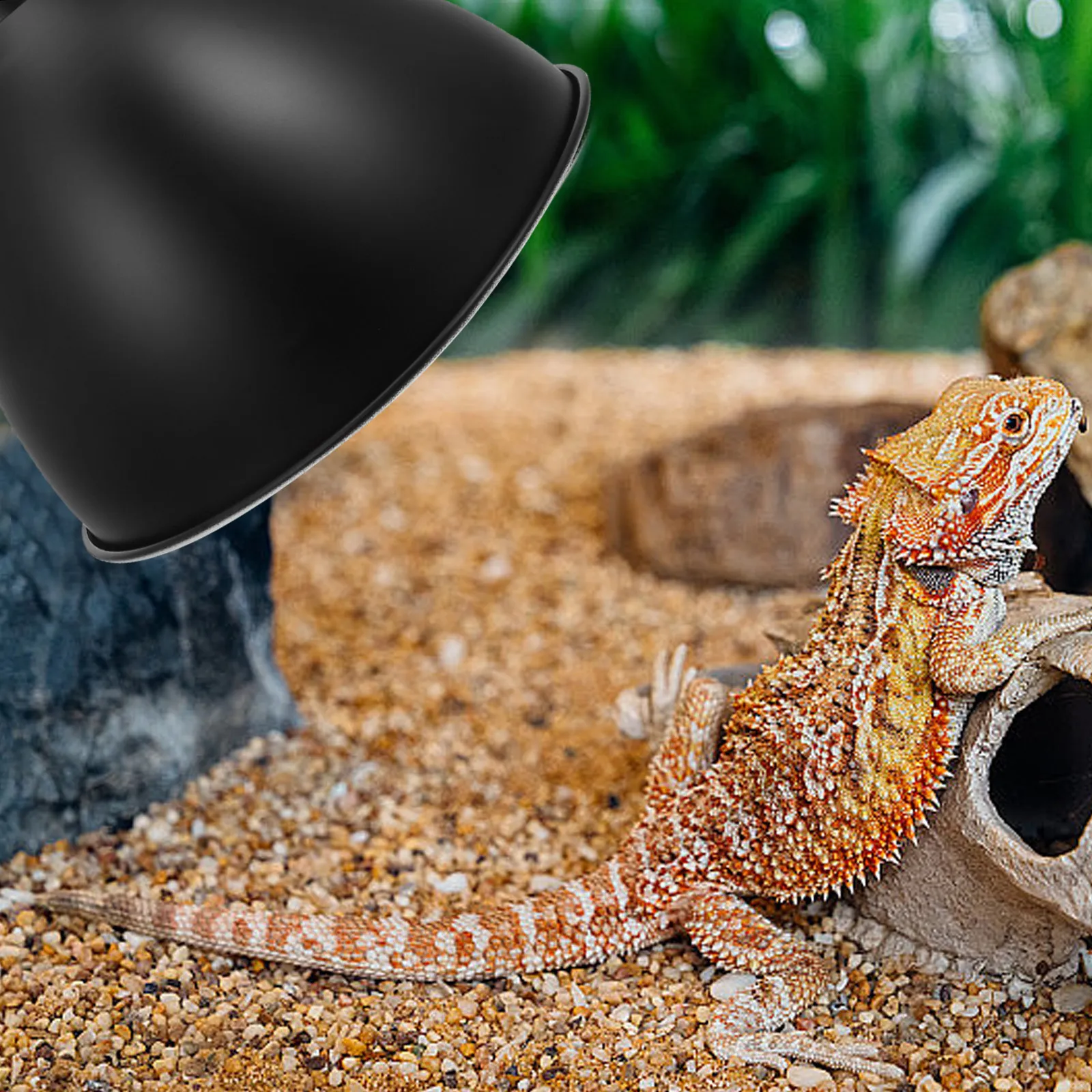 Reptile Lampshade Protector Iron Heat Lamp Shade with Maximized Light Utilization for Lizard Snake Turtle Enclosures Terrarium - view 3