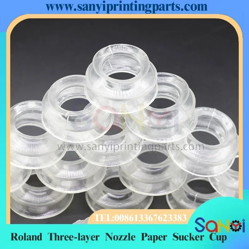 100 шт. печатная машина Roland 300 700 705, трехслойное сопло, бумажная присоска, силиконовая насадка для всасывания органов