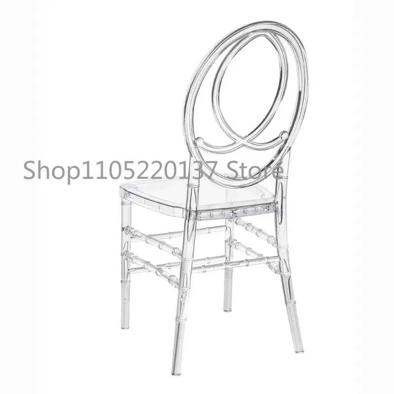 1pcs Wholesale Transparent Clear Crystal Chiavari Chairs Acrylic Wedding Chairs for Party Events