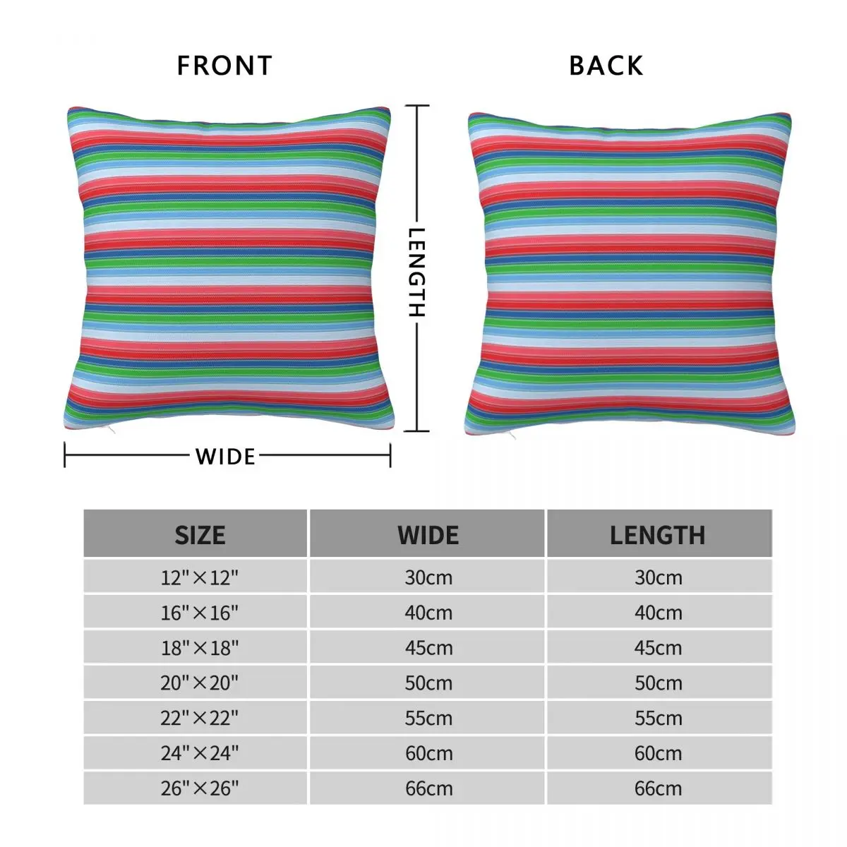 Good Guys Child's Play Chucky - Killer Doll - Stripes Square Pillowcase Pillow Cover Comfort Throw Pillow for Home Sofa