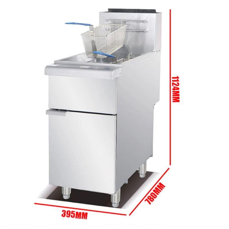 تخفيضات كبيرة على مقلاة الزيت العميق الكهربائية الأوتوماتيكية للمطاعم من الفولاذ المقاوم للصدأ للدجاج المقلي