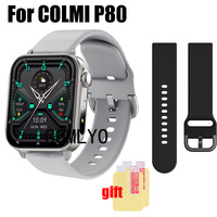 For COLMI P80 Smart watch Strap Band Silicone Sports women men Bracelet Screen protector