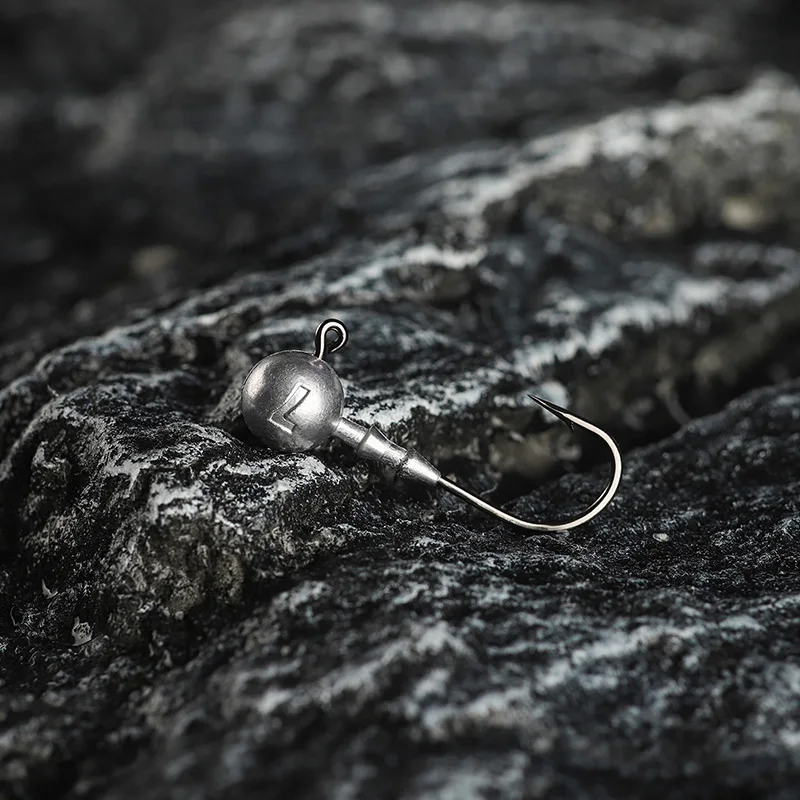 LINNHUE الرصاص رئيس هوك 5 قطعة/الحقيبة 3.5 جرام 5 جرام 7 جرام 10 جرام 12 جرام 14 جرام هوك عالية الكربون المقاوم للصدأ الحبار تهزهز معالجة اكسسوارات الصيد هوك