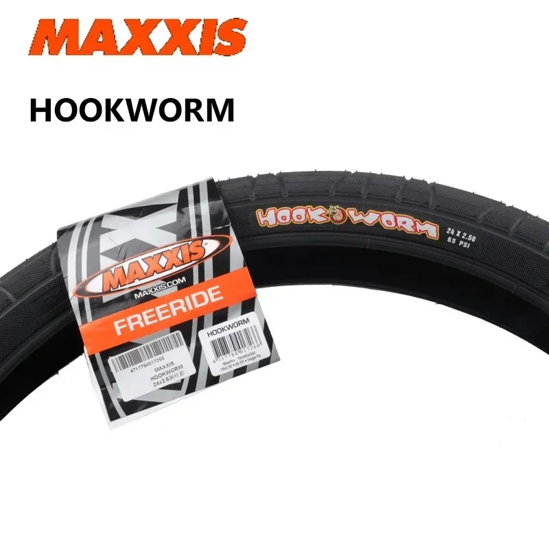 إطار دراجة أصلي من MAXXIS HOOKWORM لإطارات دراجات البضائع المسطحة/البارك/الشارع/العكسية 20 × 1.95/24 × 2.5/26 × 2.5/27.5 × 2.5/29 × 2.5