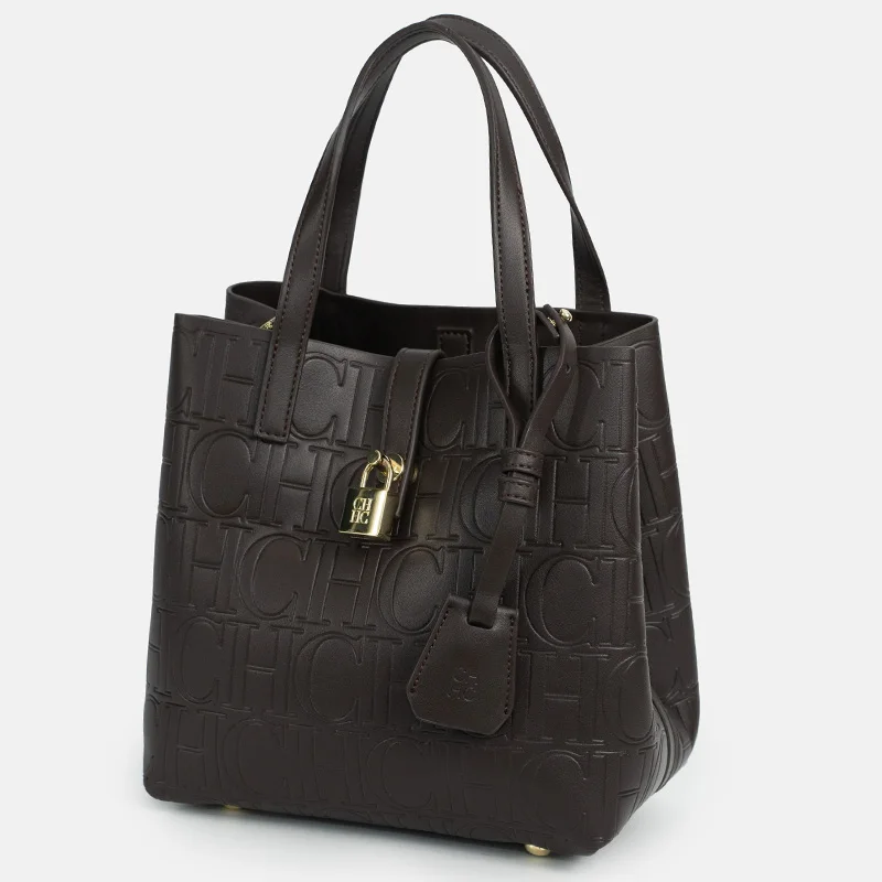 

Large Capacity Handbag Luxury Brand Temperament Women's Handbag Letter Printing with Lock Design Fashionable Women's Handbag