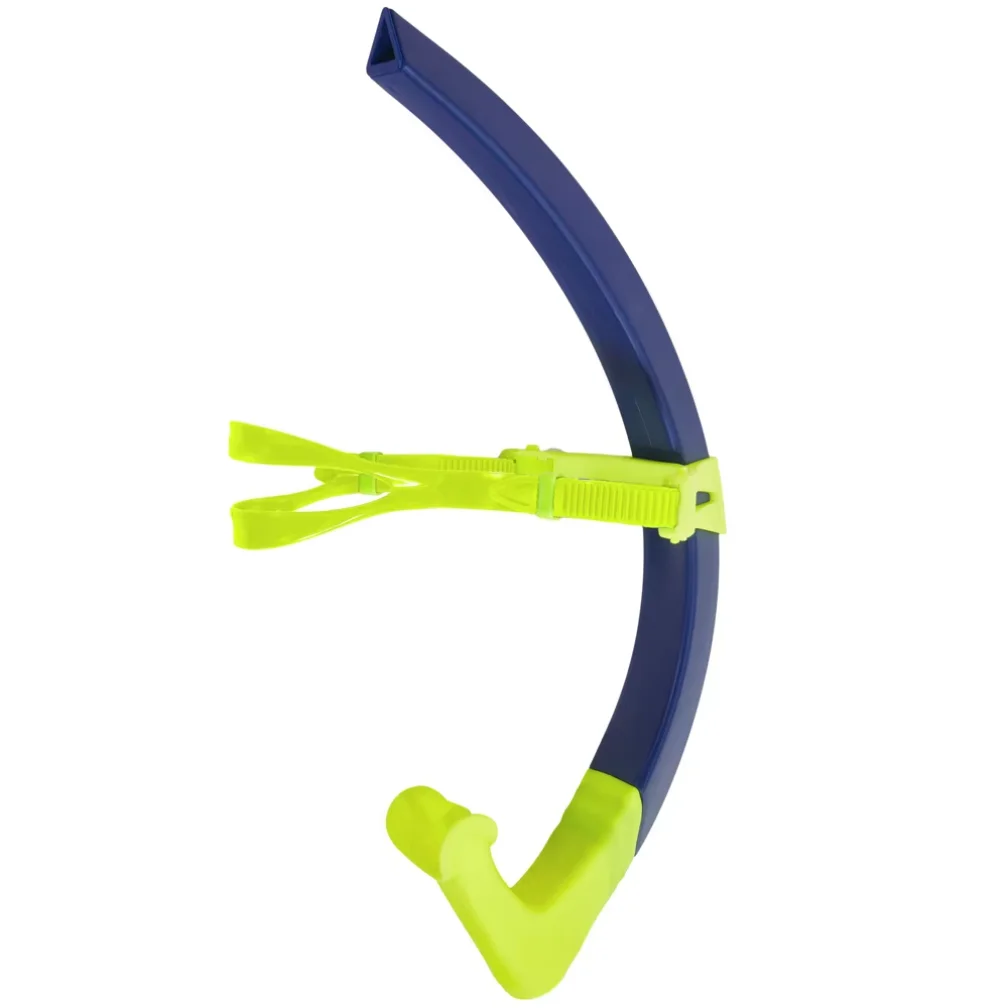 Swimming Training Snorkel Tube, Front Breathing Tube  Center Mount Silicone Mouthpiece Silicone Adult Freestyle Breathing Tube