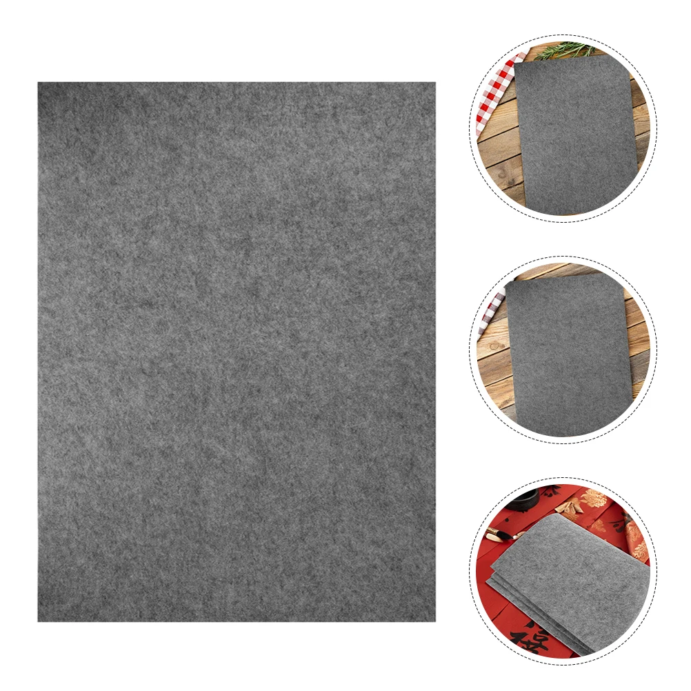 

2 Pcs Calligraphy Felt Pad Chinese Art Desk Mat Practice Writing Board Practicing Student