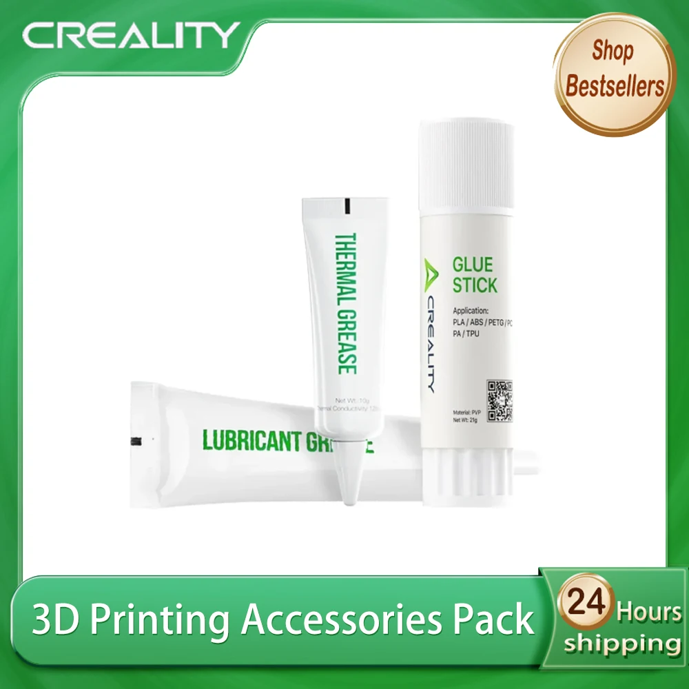 Creality 3D Printing Accessories Pack Glue Stick Thermal Grease Lubricant Grease in One Package for PLA PETG 3d Printer Parts