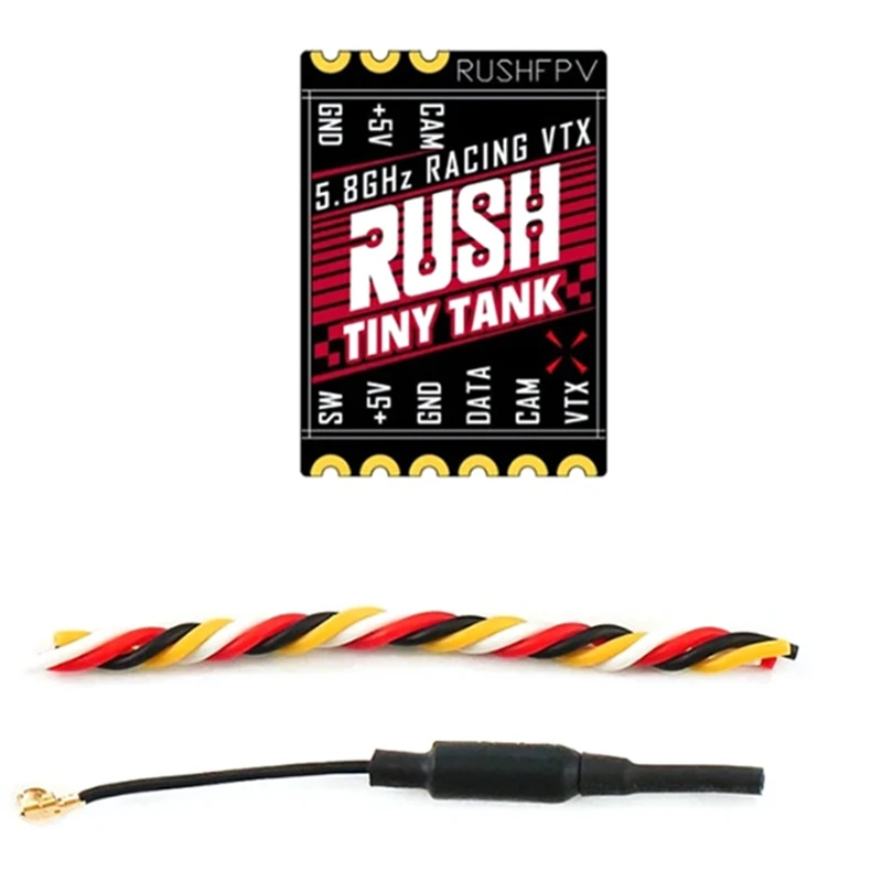 

A83I-RUSH TINY TANK Nano VTX 48CH 350Mw Transmitter 5V Input W/ LED Expansion Board FPV Transmitter For FPV Racing Whoop