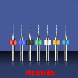 10Pcs/lot 3.175 Shank Carbide PCB Drill Bits For Print Circuit Board Mini CNC Drilling Bit Set Micro Engraving Endmill 0.1-3.0mm