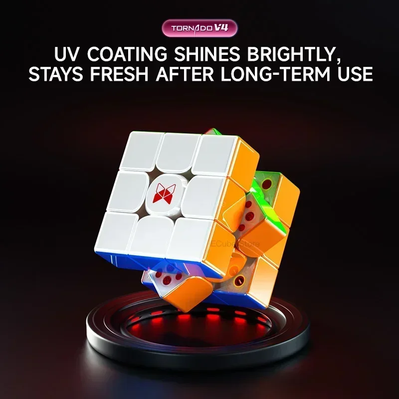 [ECube] QiYi XMD Tornado V4M 3x3 2024 Flagship Smooth Magnetic Magic Speed Cube QiYi XMD Tornado V4 Pioneer Version Puzzle Toys