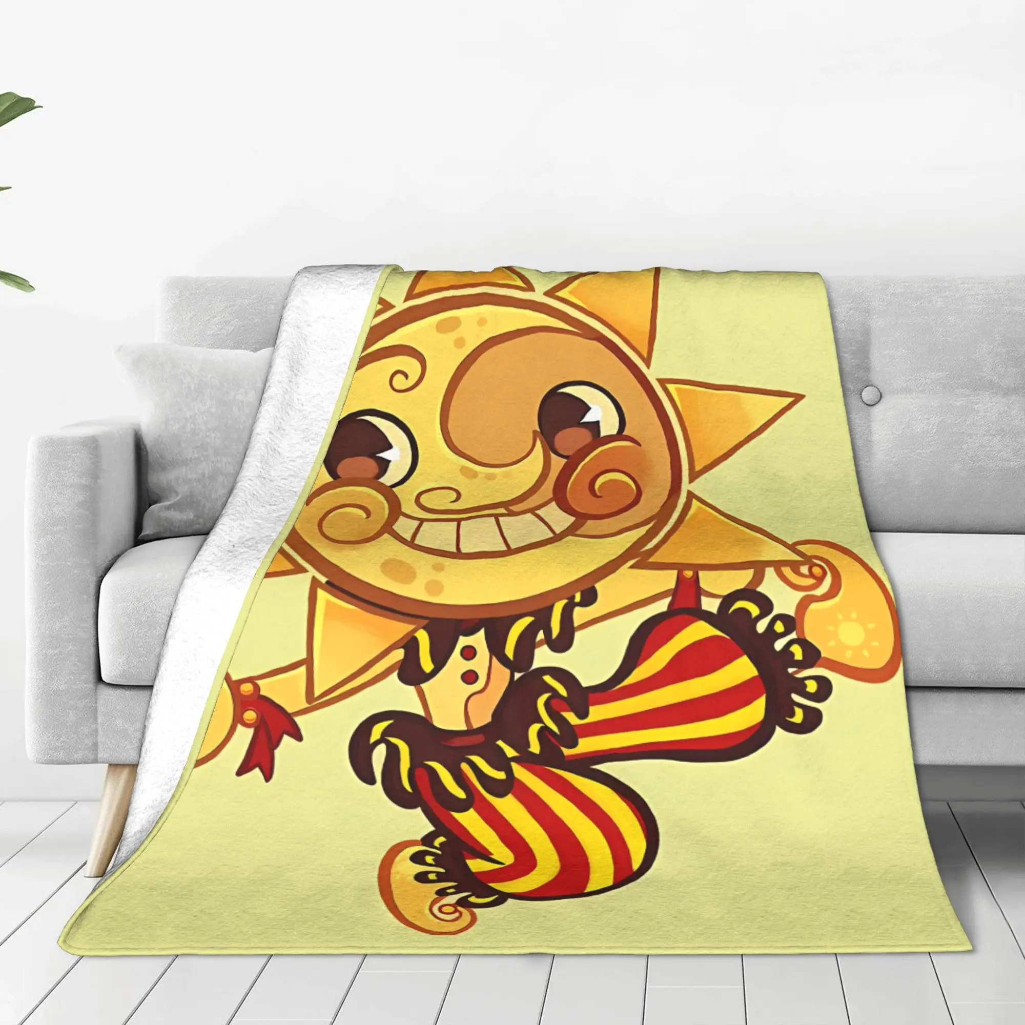 1PC Home Cutecore Security Breach   Sundrop F-FNAFS Blanket Super Cosy Plush Home Living Room Sofa Halloween