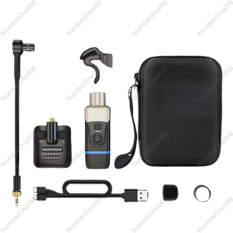

Professional Wireless Condenser Microphone for Saxophone Guitar Portable Outdoor Stage Use