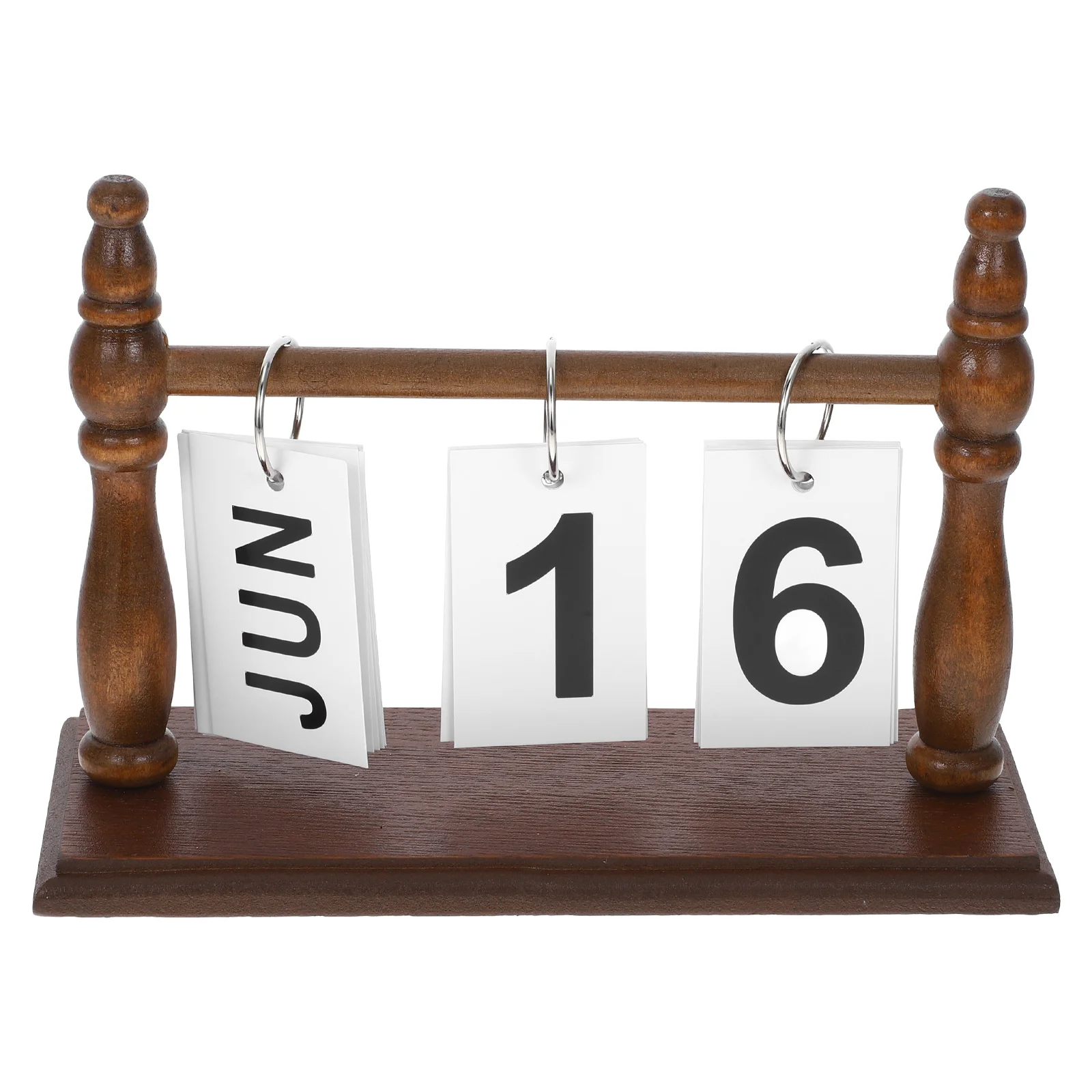 

Flip Desktop Calendar Reusable Compact Standing Office Home Decorative Perpetual Space Saving Creative Design