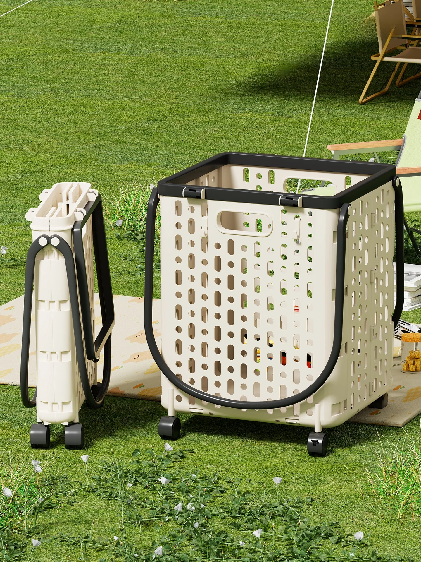 large-capacity-portable-folding-shopping-cart-with-wheels-vegetable-buying-small-pulling-car-home-storage-utility-vehicle