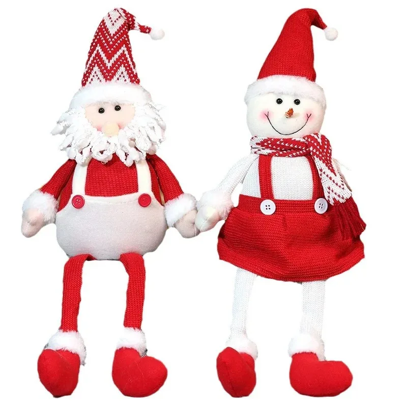 

TEMIKIDS Christmas Doll New Product Santa Claus Snowman Elk Doll Ornament Long Leg Doll Children'S Christmas Gift