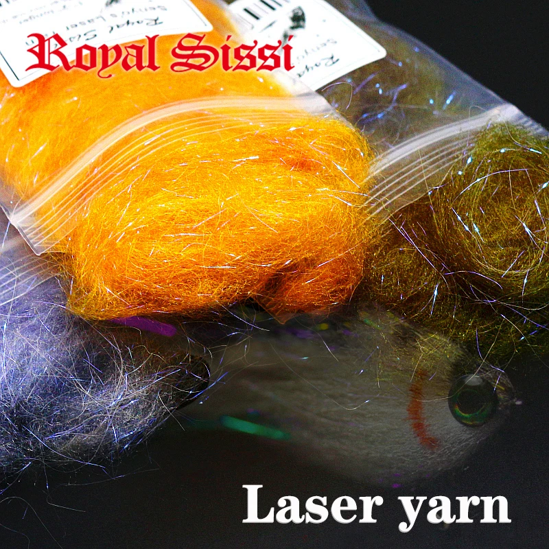 

Royal Sissi 6packs fly tying new senyo's dubbing longer fiber lazer yarn salmon/steelhead streamer pattern fly tying materials