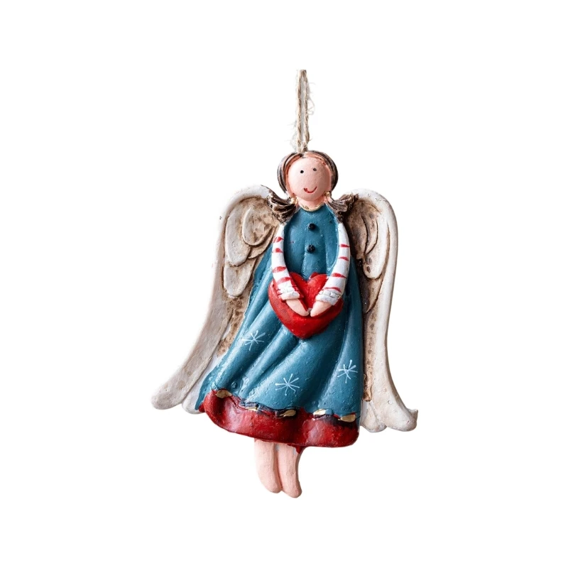 

Resin Angel Statue Hanging Ornament For Door Mantels Holiday Decorations