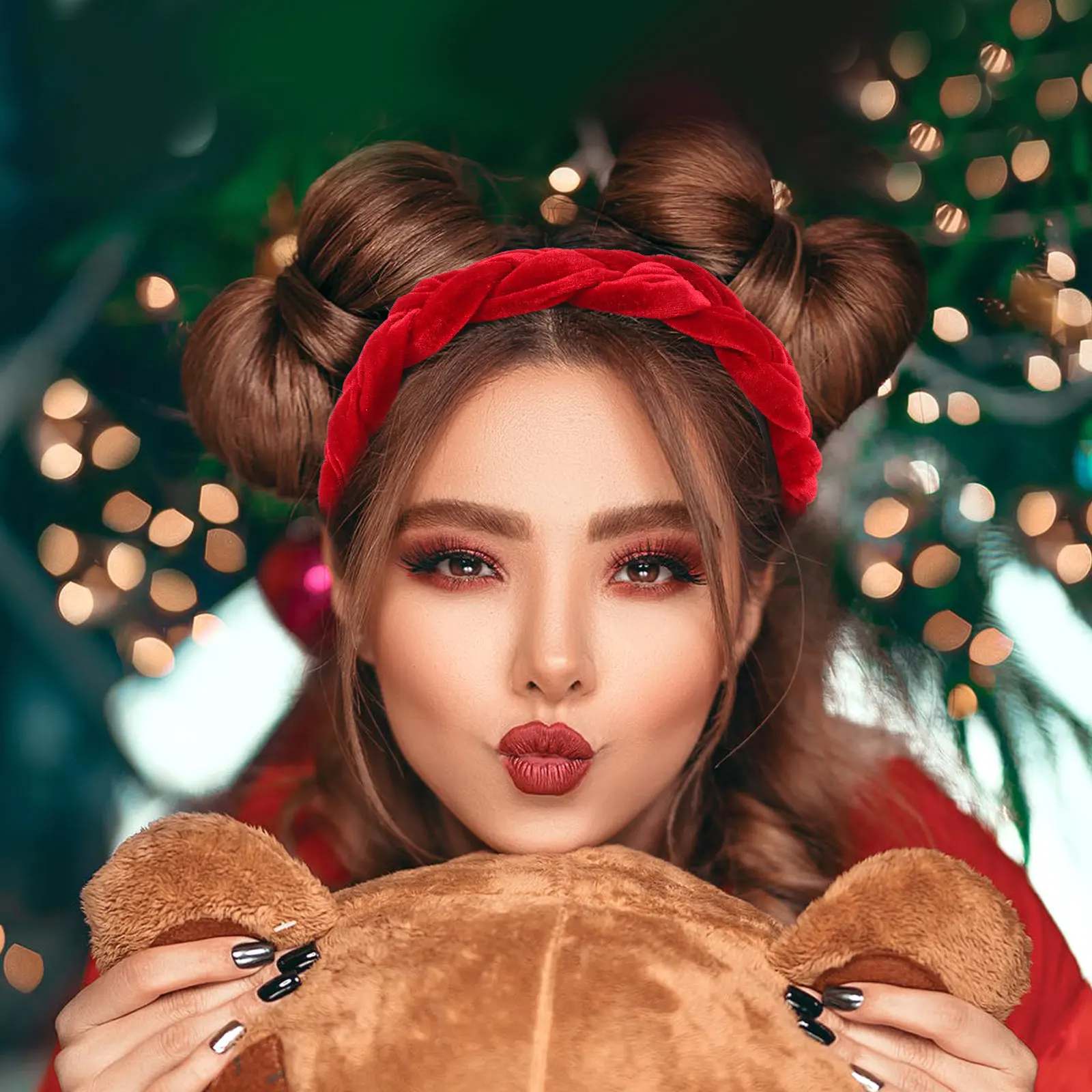 

Wide Hair Hoop Ladies Braid Cross Style Durable Comfortable Elegant for Party Daily Meeting Hair Accessory Women Girls