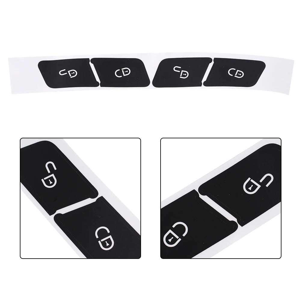 Vinyl Door Lock Switch Button Sticker for Mercedes-Benz C Class For W204 (2007-2014) E Class W212 SLK R172 CLS W218 GLK X204
