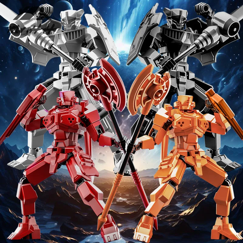 Multi-joint mobile deformation robot, 3D printed knight Manji toy, children's game gift, novelty.