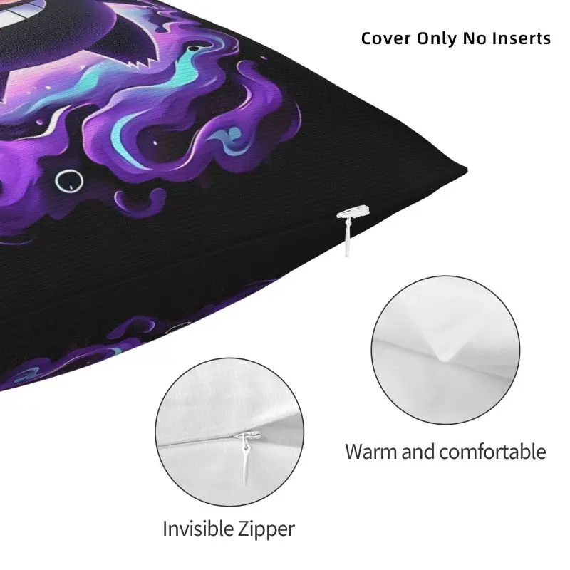 مخصص G-Gengares غطاء الوسادة 45x45 سنتيمتر الشر ابتسامة المخملية الحديثة وسادة