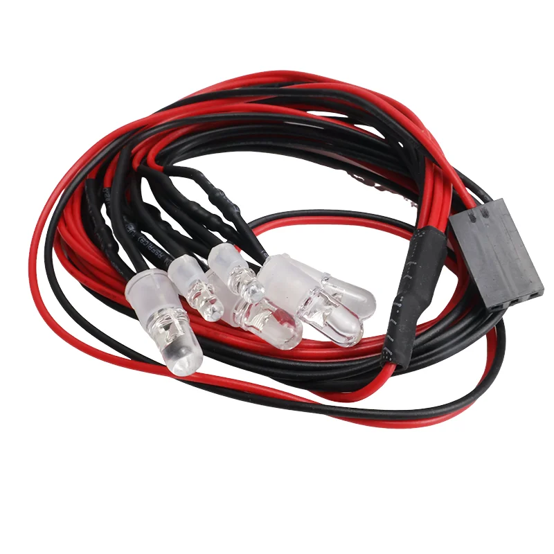 Nowy zestaw 1 szt. 2 / 4 / 6 / 8-calowe lampy przednie LED RC, reflektory nocne, diody LED 3/5 mm do modeli samochodów driftowych i crawlerów, do tuningu samochodów RC