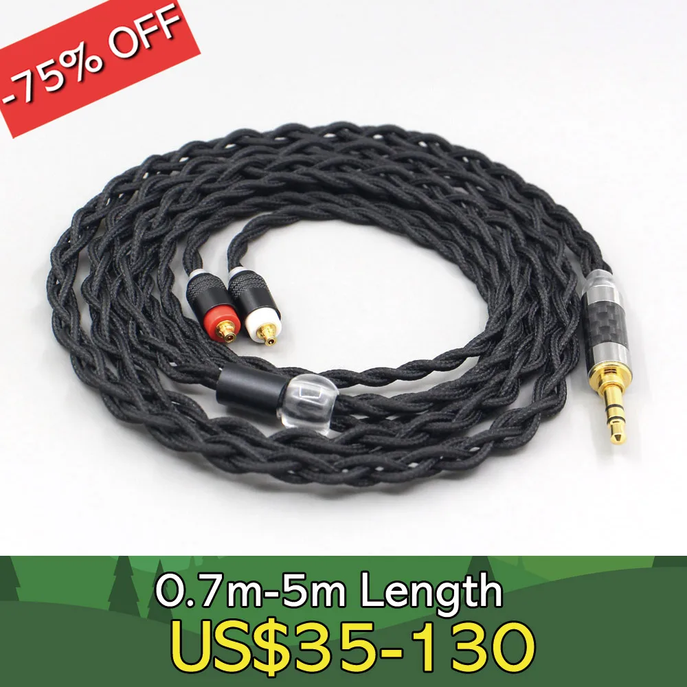 

Pure 99% Silver Inside Headphone Nylon Cable For Sony IER-M7 IER-M9 IER-Z1R Earphone Headset LN007451