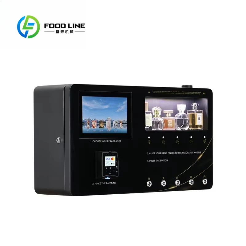 Customized 100ml sales perfume vending machine with ads
