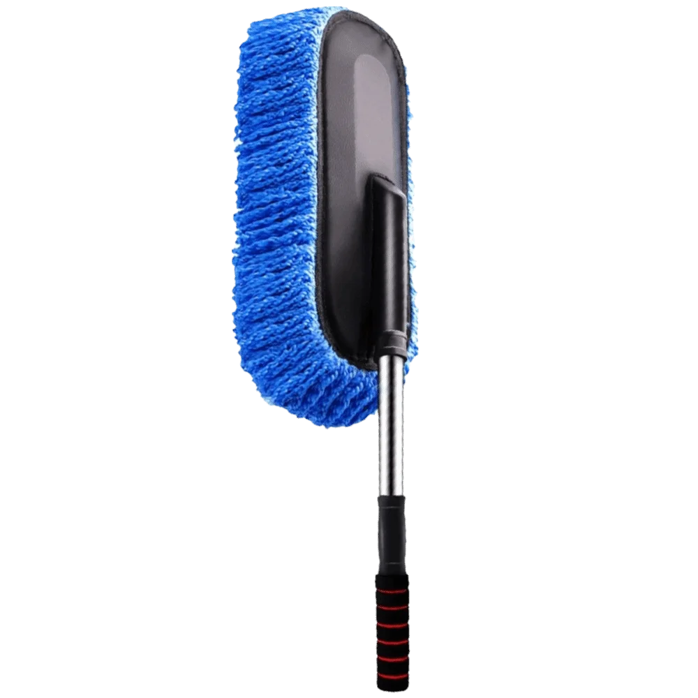 Retractable Handle Car Cleaning Mop Scratch-Free Soft Bristle Car Duster Duster Stainless Steel Pole Car Wash Brush Car Wash