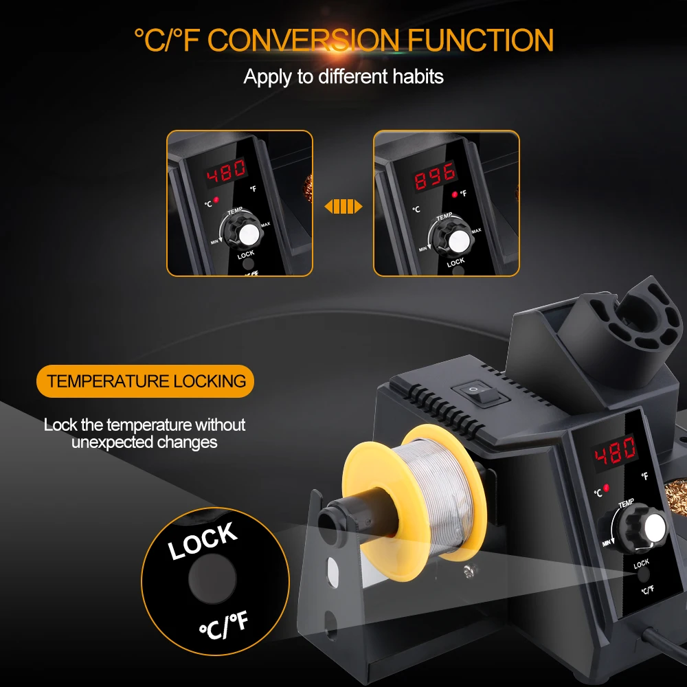 GVDA Soldering Station 3S Rapid Heating Soldering Iron Kit Welding Rework Station for BGA SMD PCB IC Repair Solder Tools