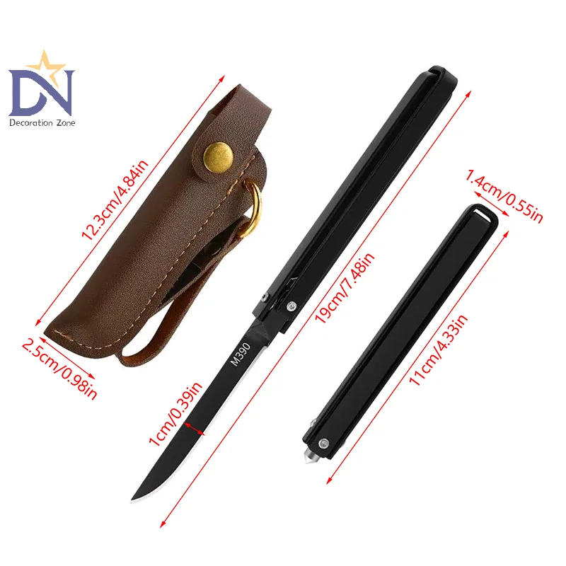 Outdoor High Hardness Portable Small Knife Mechanical Folding Knife Household Fruit Knife Creative Rotating Knife