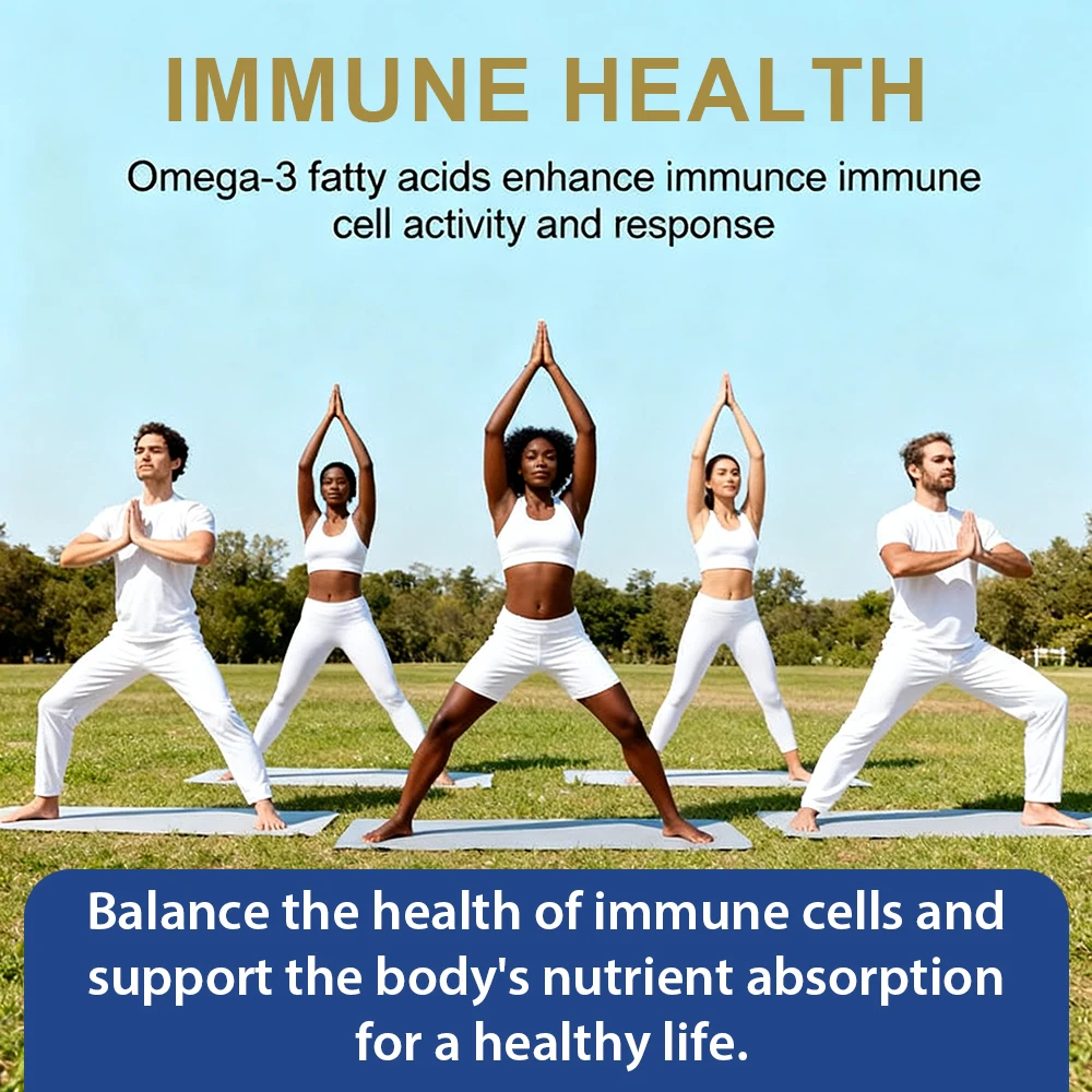 Triple Strength Omega 3 Fish Oil, EPA & DHA Rich, Heart Brain Eye Support, Skin Hair & Nervous System Health, High Absorption - view 5