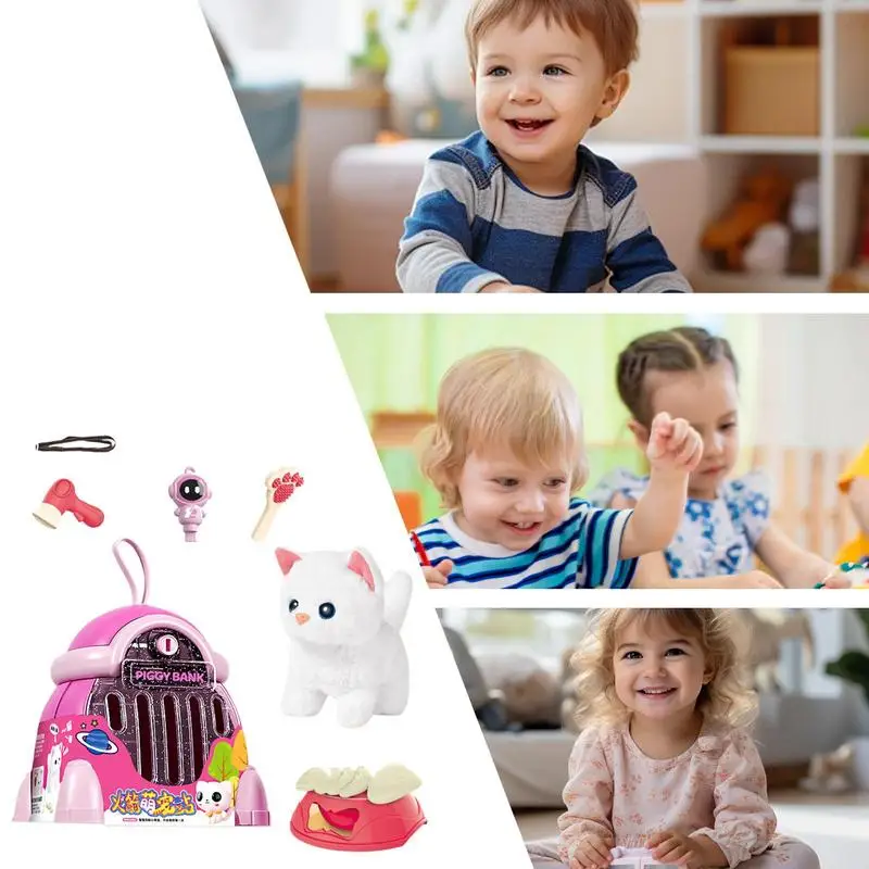 Lapin en peluche coule pour enfants, simulation électrique, oreilles Wighifunded, jouets de beurre en peluche pour bébé, cadeau d'anniversaire et de Noël