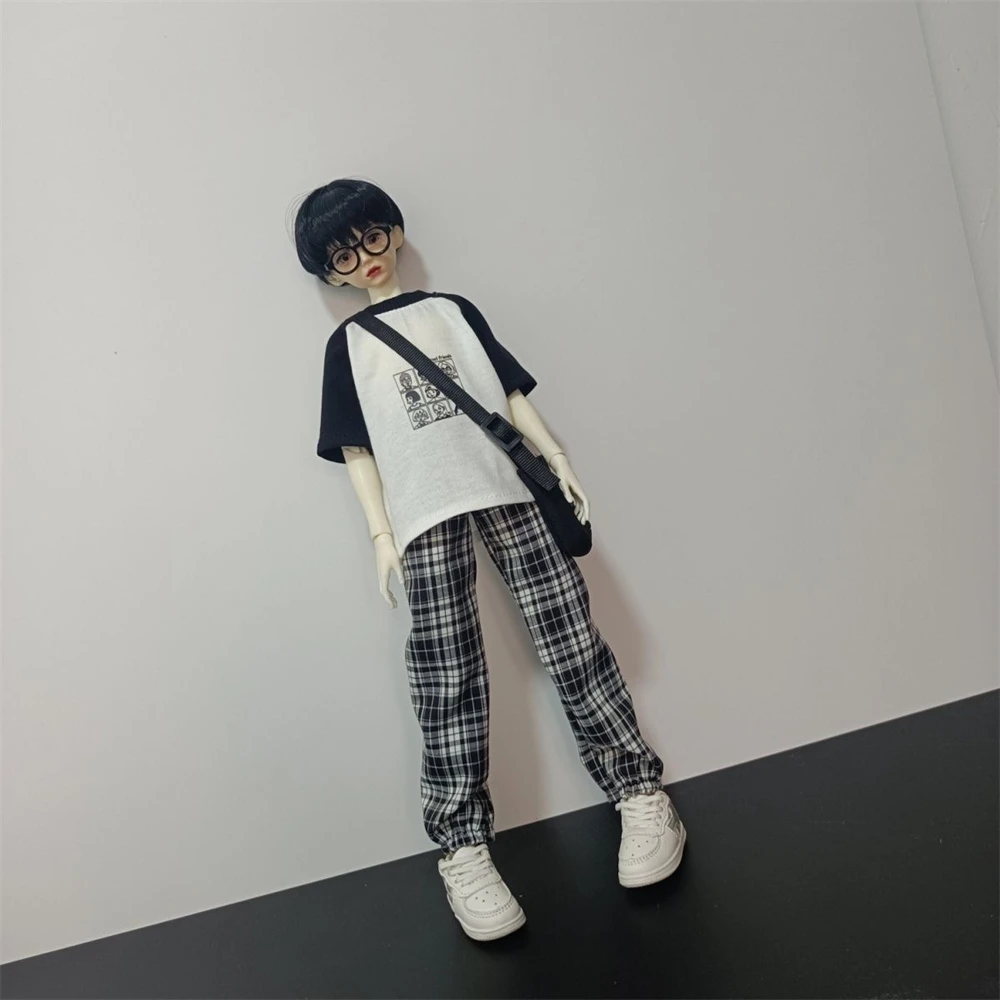 BJD doll clothes suitable for 1/4 1/5 size Cute short-sleeved pants set clothes set doll accessories (2 points)