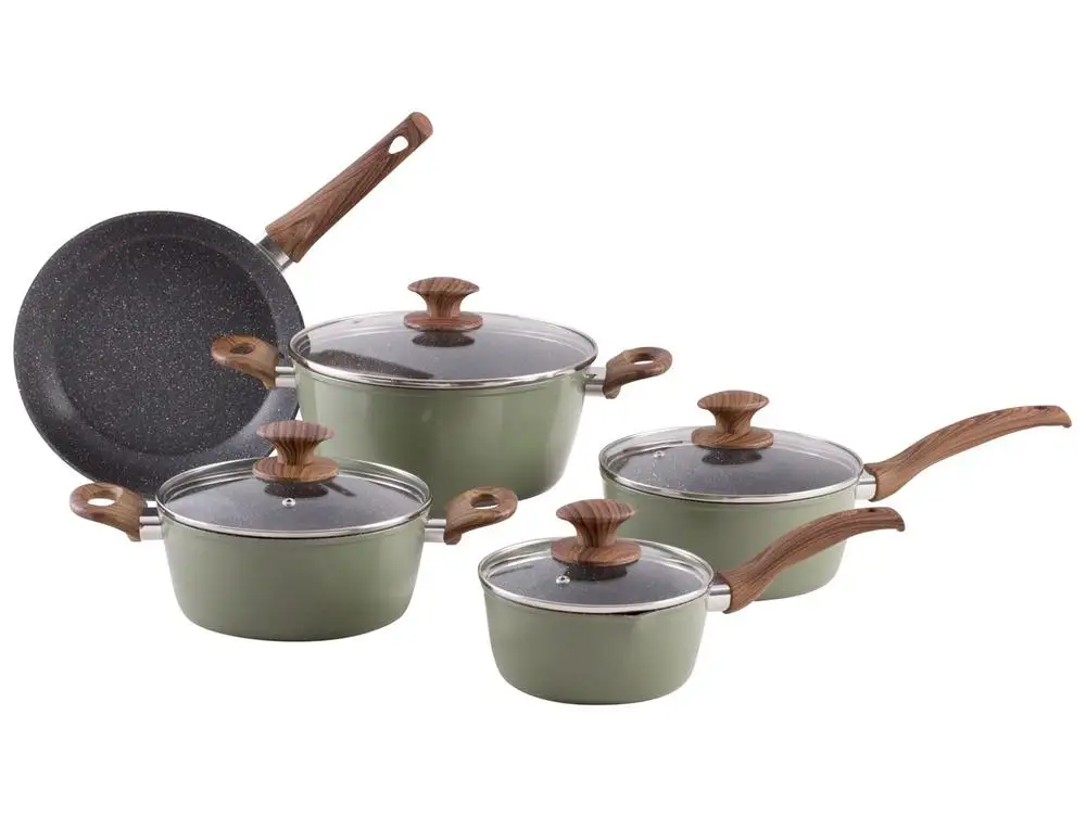 طقم أواني طهي موكا موس 5 قطع أوبتيما ألومنيوم برينوكس