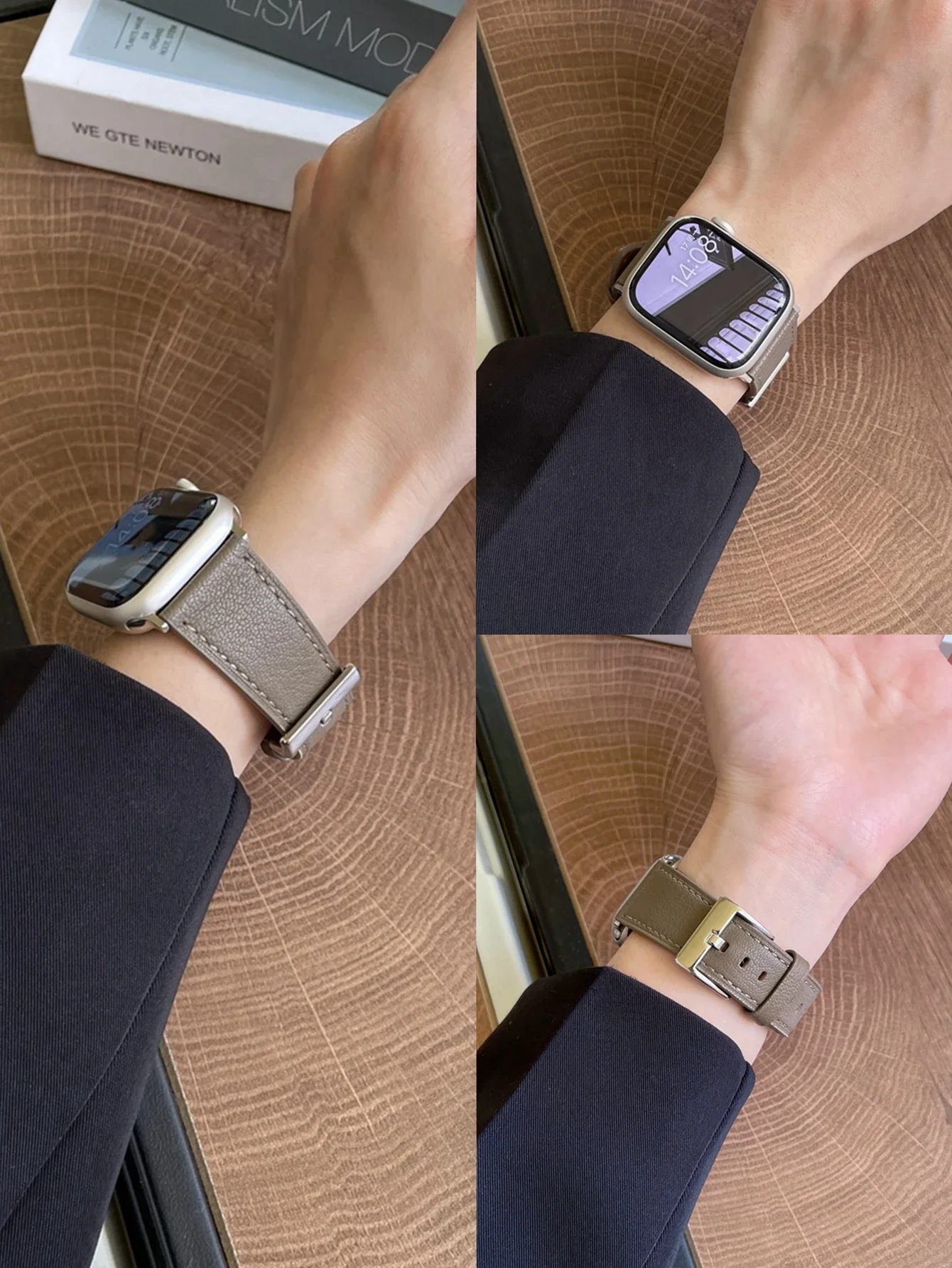 

Advanced Leather loop For Apple Watch band Correa Series Ultra 10/9/8/7/6/5/4/3 38mm 40mm 41mm 42mm 44mm 45mm 46mm 49mm Strap