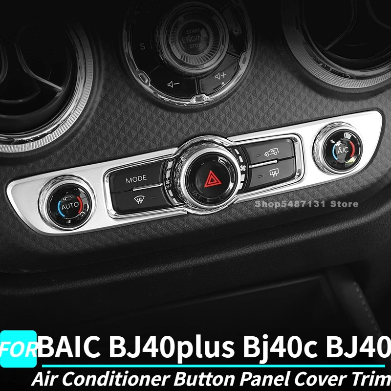 

Air Conditioner Button Panel Cover Trim for BAIC BJ40plus Bj40c BJ40 Interior Accessories 2018 2019 2020 2021 2022 2023