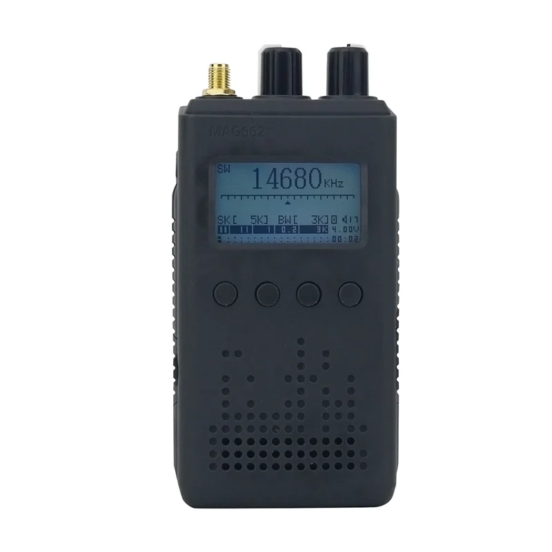 

-A25M MAG662 TEF6686 DSP Full Band Radio FM/LW/MW/SW Radio Receiver With Screen Antenna Black