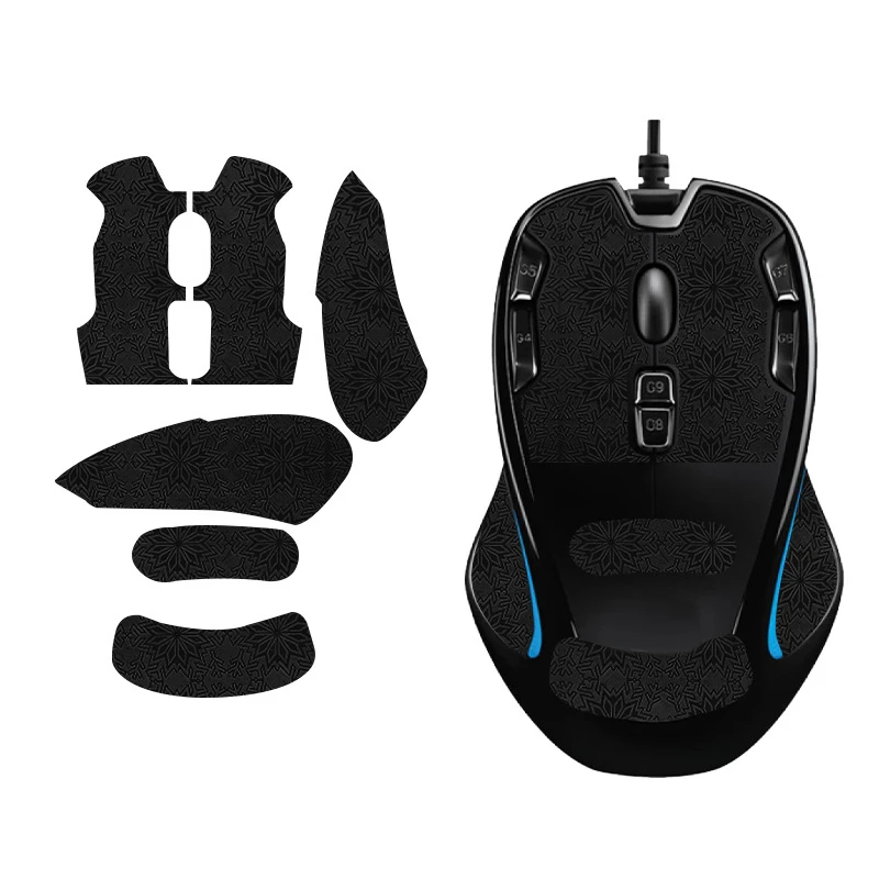 1 Buah Pita Pegangan Mouse Kurang Gesekan untuk G300S Stiker Penghisap Keringat Mouse Gaming untuk Komputer E-sport Gamer