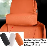 For Leading Ideal Li Auto Li Xiang L7 L8 L9 One 2022-2025 Leather Car Seat Headrest Neck Pillow Neck Support Rest Accessories