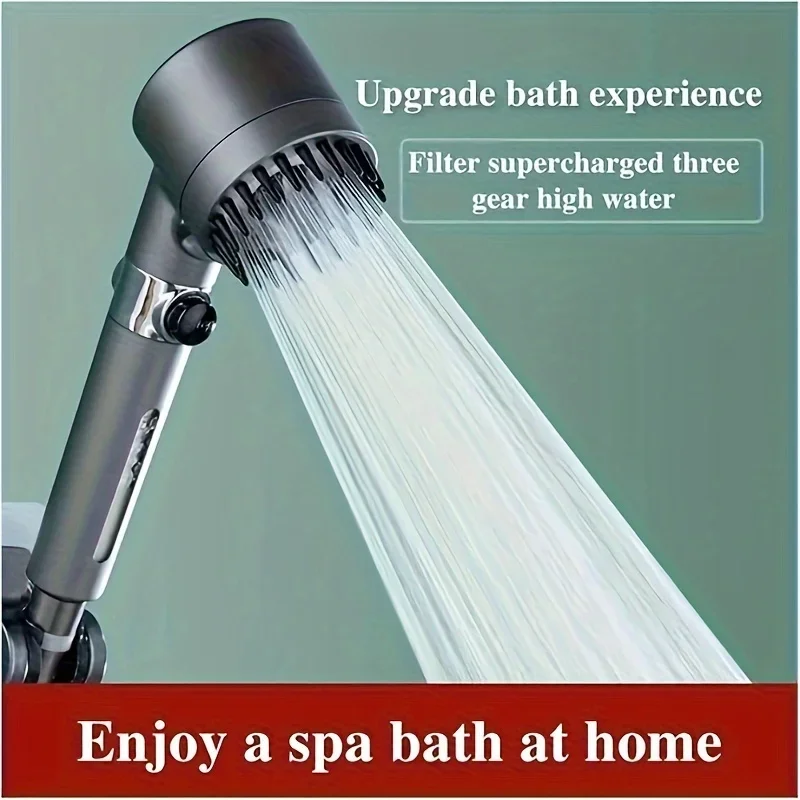 Filtered Shower Head With Handheld, High Pressure Multi-Spray Mode Showerhead, Massage Multifunctional One-Button Adjustment