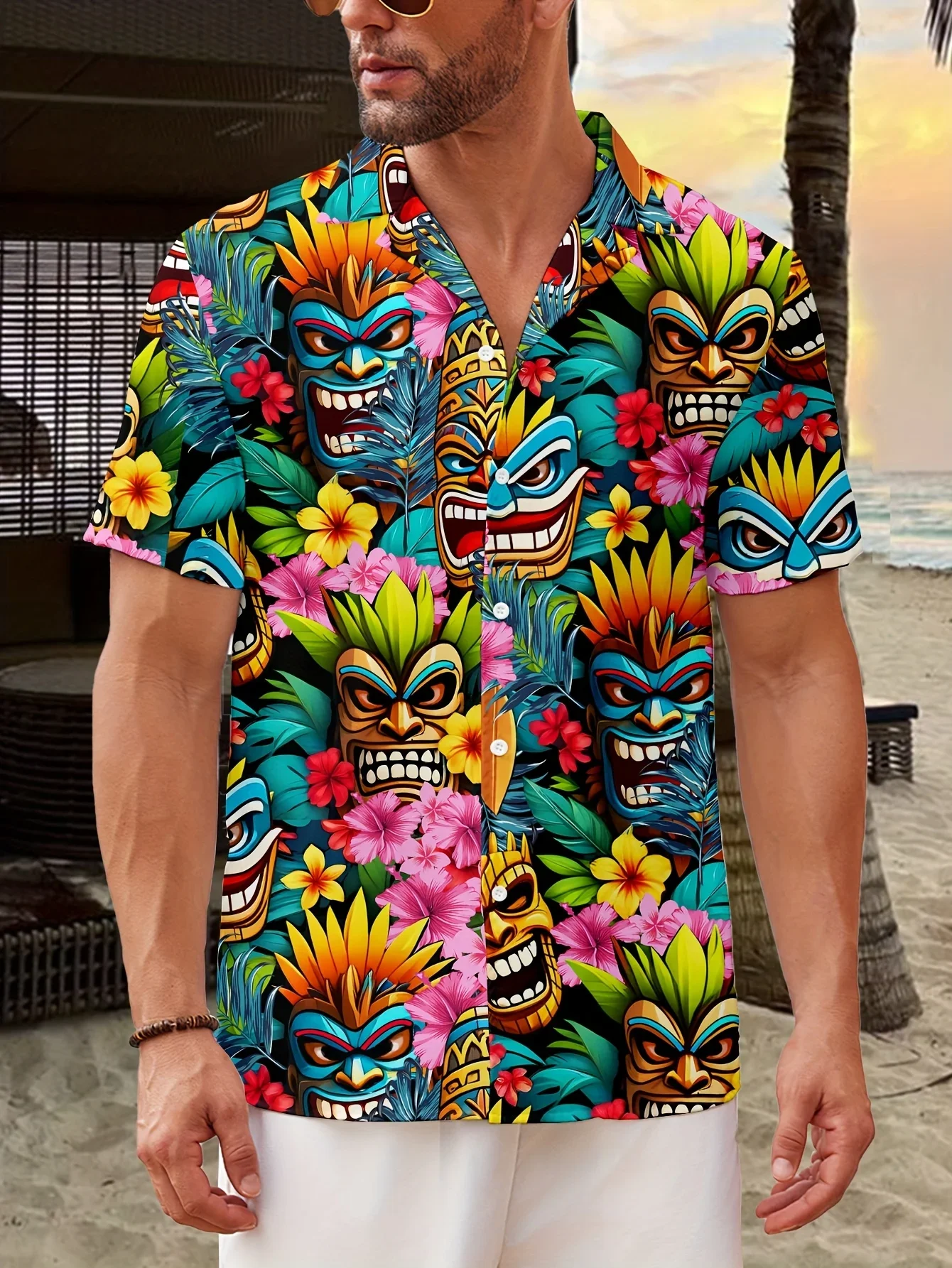Hawaiian Shirts For Men Multiple Unique Print Options Lapel Short Sleeve Button Down Casual Daily Holiday Beach Blouse